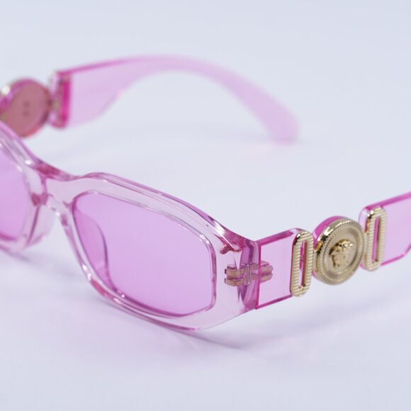 Versace Kids VK4429U 5370/5 Sunglasses Pink Geometric Frame, Fuchsia Lenses - Picture 3 of 10